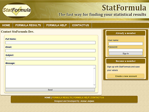 StatFormula Project Sample1